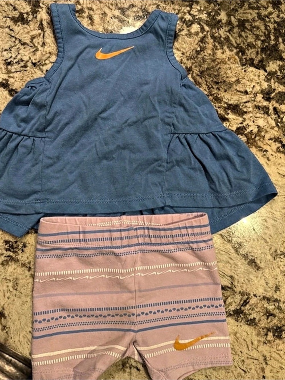 Nike Baby 12M Blue & Pink Matching Set Like New